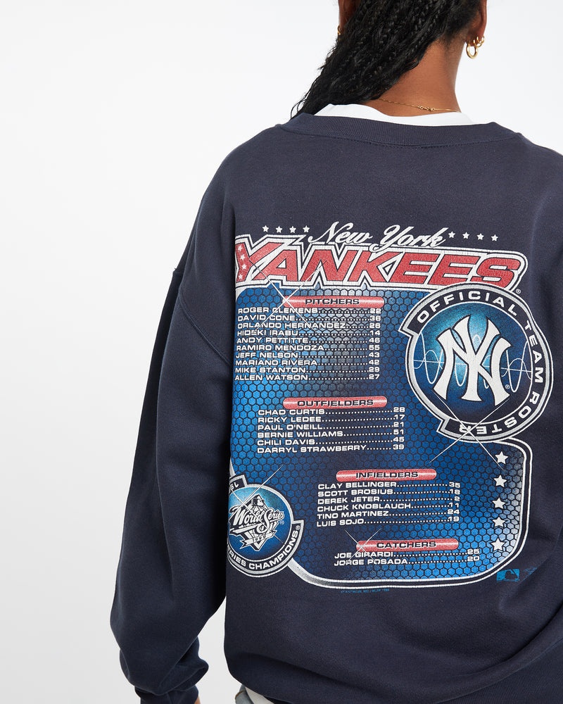 Vintage 1990 MLB New York Yankees Sweatshirt <br>M , The Real Deal , newtown, sydney, australia, thrift store, opshop, preloved, secondhand, sustainable, retro, antique, 70s, 80s, 90s, 2000s, 00s, fashion, clothing, streetwear, trendy, garment, style, boutique, store, shop, archive, sale, cheap, best, top