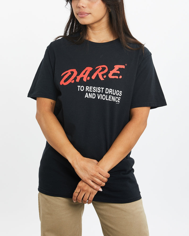 Vintage 90s D.A.R.E. Tee <br>XS , The Real Deal , newtown, sydney, australia, thrift store, opshop, preloved, secondhand, sustainable, retro, antique, 70s, 80s, 90s, 2000s, 00s, fashion, clothing, streetwear, trendy, garment, style, boutique, store, shop, archive, sale, cheap, best, top