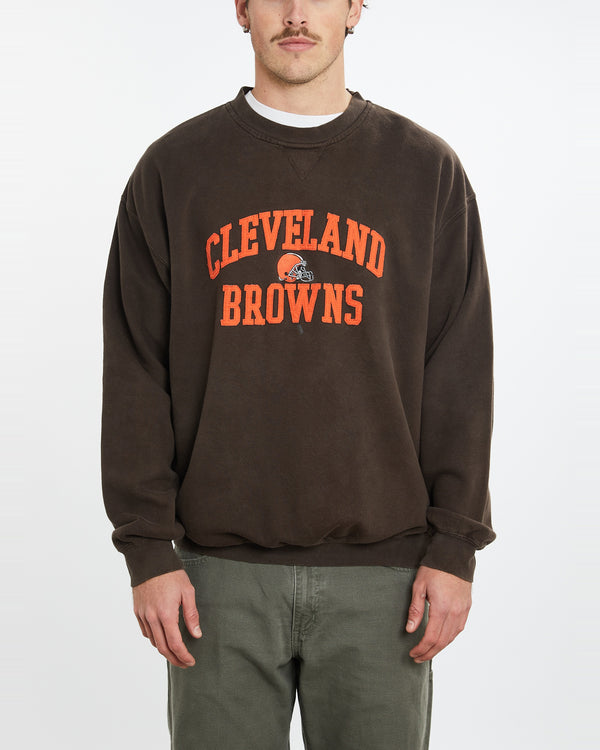 Vintage NFL Cleveland Browns Sweatshirt <br>XL , The Real Deal , newtown, sydney, australia, thrift store, opshop, preloved, secondhand, sustainable, retro, antique, 70s, 80s, 90s, 2000s, 00s, fashion, clothing, streetwear, trendy, garment, style, boutique, store, shop, archive, sale, cheap, best, top