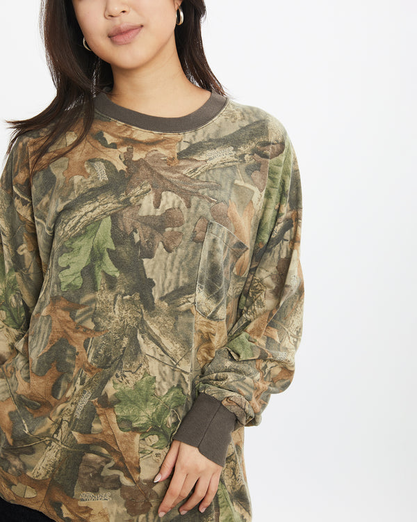 Vintage Realtree Camo Long Sleeve Tee <br>M