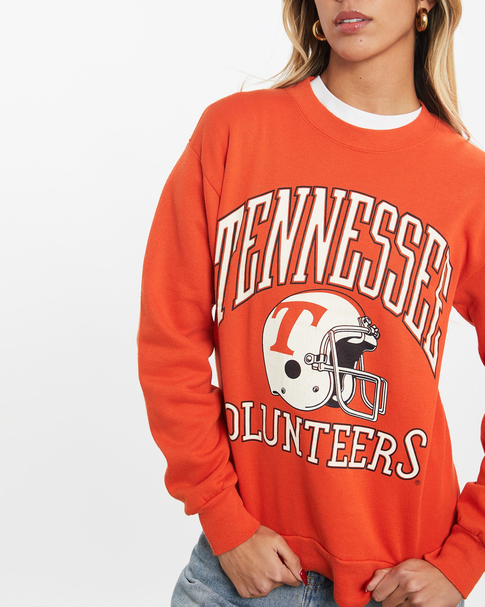 Vintage 90s NCAA University of Tennessee Volunteers Sweatshirt XS The Real Deal