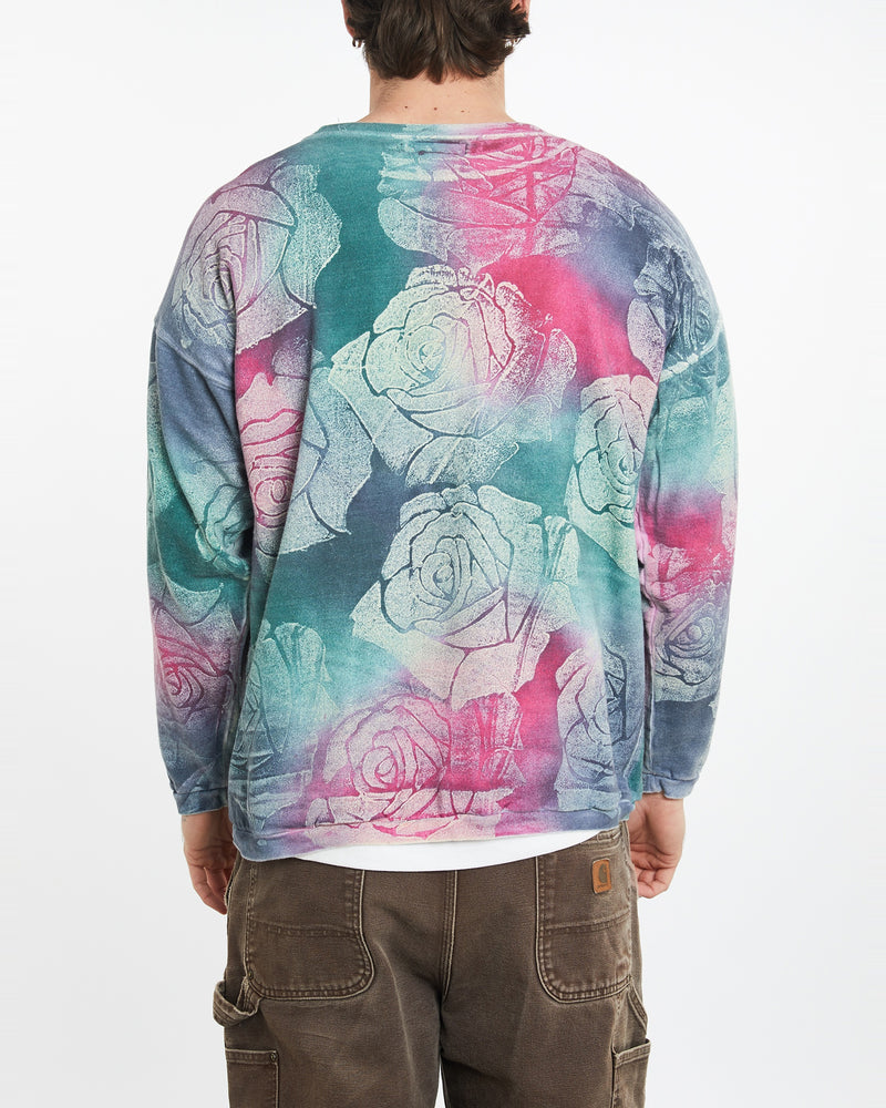 Vintage Floral 'All Over Print' Sweatshirt <br>XL