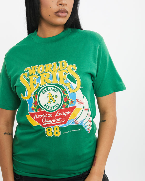 Vintage 1988 Deadstock MLB Oakland Athletics World Series Tee <br>M