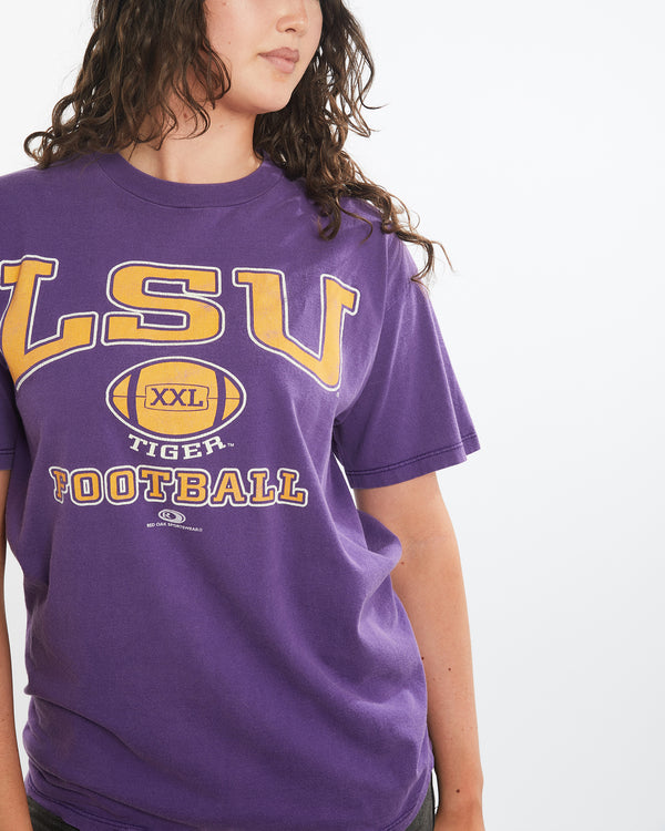 Vintage 90s NCAA LSU Tigers Tee <br>M , The Real Deal , newtown, sydney, australia, thrift store, opshop, preloved, secondhand, sustainable, retro, antique, 70s, 80s, 90s, 2000s, 00s, fashion, clothing, streetwear, trendy, garment, style, boutique, store, shop, archive, sale, cheap, best, top