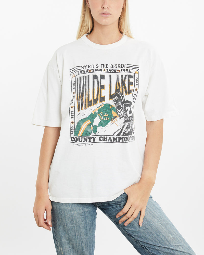 Vintage 1991 Wilde Lake Football Tee  <br>M