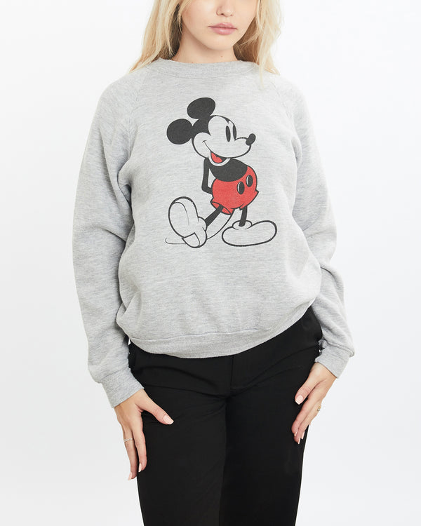 Vintage 80s Disney Mickey Mouse Sweatshirt <br>XS , The Real Deal , newtown, sydney, australia, thrift store, opshop, preloved, secondhand, sustainable, retro, antique, 70s, 80s, 90s, 2000s, 00s, fashion, clothing, streetwear, trendy, garment, style, boutique, store, shop, archive, sale, cheap, best, top