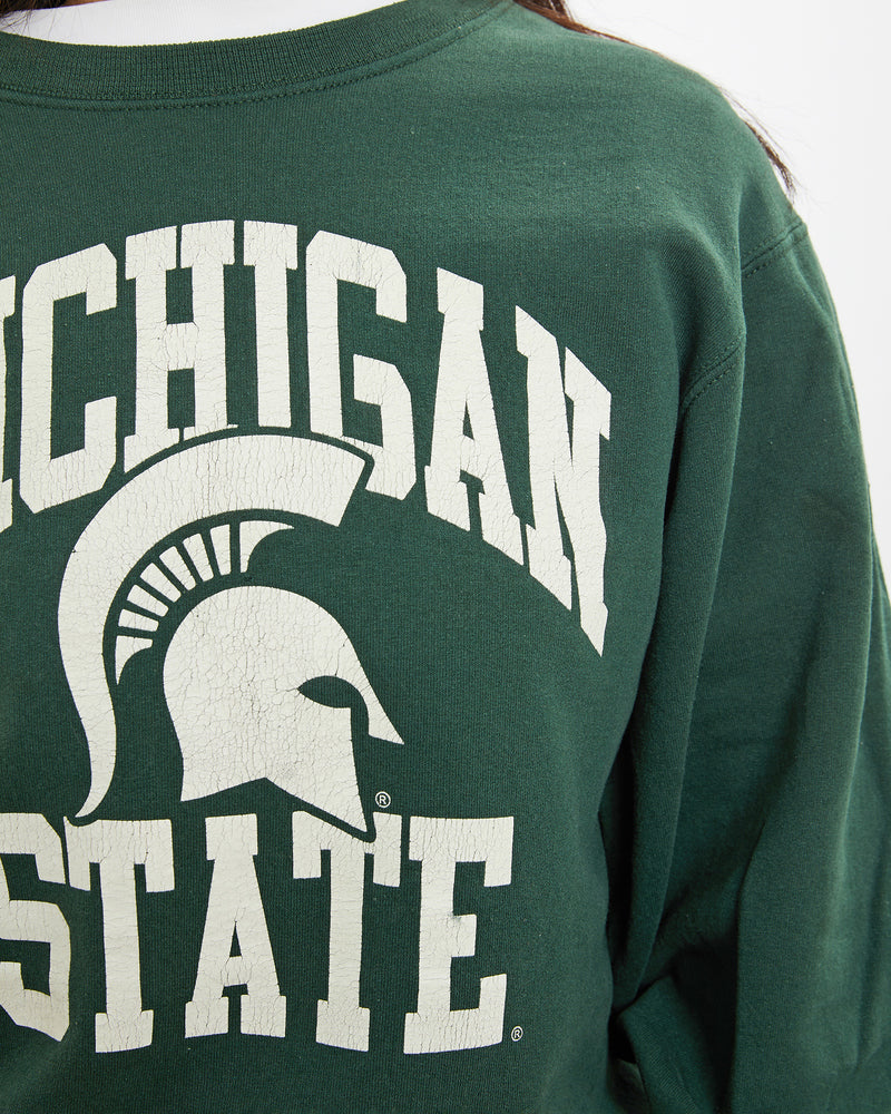 Vintage 90s Michigan State University Sweatshirt <br>XS , The Real Deal , newtown, sydney, australia, thrift store, opshop, preloved, secondhand, sustainable, retro, antique, 70s, 80s, 90s, 2000s, 00s, fashion, clothing, streetwear, trendy, garment, style, boutique, store, shop, archive, sale, cheap, best, top