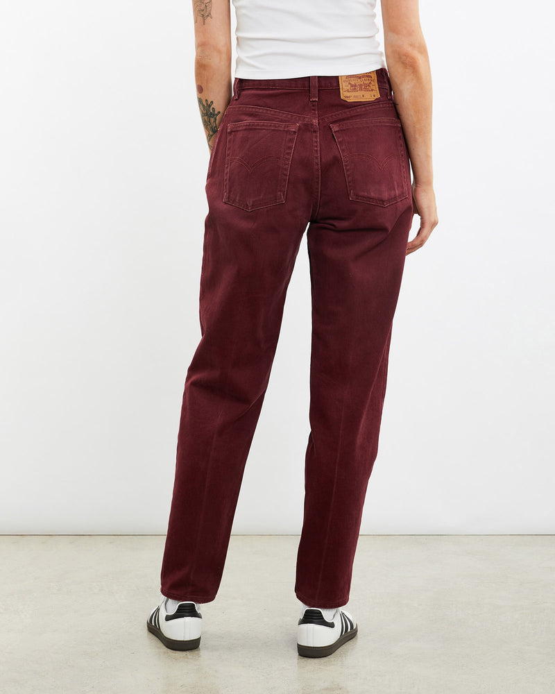 Vintage, Levi's, 550, Denim, Pants, The Real Deal, size 29", colour Burgundy, newtown, sydney, australia, thrift store, opshop, preloved, secondhand, sustainable, retro, antique, 70s, 80s, 90s, 2000s, 00s, fashion, clothing, streetwear, trendy, garment, style, boutique, store, shop, archive, sale, cheap, best, top, Pants