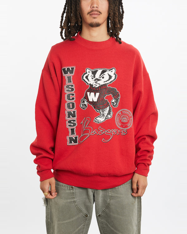 90s NCAA Wisconsin Badgers Sweatshirt <br>L