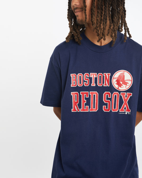 Vintage 1992 MLB Boston Red Sox Tee <br>L , The Real Deal , newtown, sydney, australia, thrift store, opshop, preloved, secondhand, sustainable, retro, antique, 70s, 80s, 90s, 2000s, 00s, fashion, clothing, streetwear, trendy, garment, style, boutique, store, shop, archive, sale, cheap, best, top