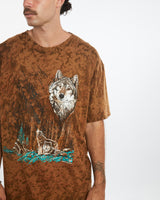 Vintage 90s Wolf Wildlife Tee <br>XXL , The Real Deal , newtown, sydney, australia, thrift store, opshop, preloved, secondhand, sustainable, retro, antique, 70s, 80s, 90s, 2000s, 00s, fashion, clothing, streetwear, trendy, garment, style, boutique, store, shop, archive, sale, cheap, best, top