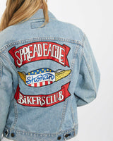 Vintage 90s Bikers Club Levi's Denim Jacket <br>XS , The Real Deal , newtown, sydney, australia, thrift store, opshop, preloved, secondhand, sustainable, retro, antique, 70s, 80s, 90s, 2000s, 00s, fashion, clothing, streetwear, trendy, garment, style, boutique, store, shop, archive, sale, cheap, best, top