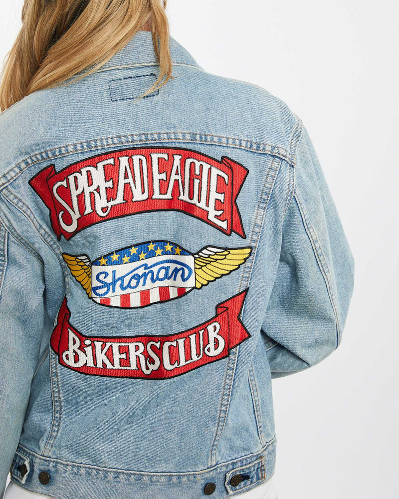 Vintage 90s Bikers Club Levi's Denim Jacket <br>XS