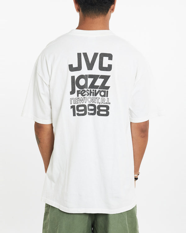 Vintage 1998 JVC Jazz Festival Tee <br>XL , The Real Deal , newtown, sydney, australia, thrift store, opshop, preloved, secondhand, sustainable, retro, antique, 70s, 80s, 90s, 2000s, 00s, fashion, clothing, streetwear, trendy, garment, style, boutique, store, shop, archive, sale, cheap, best, top