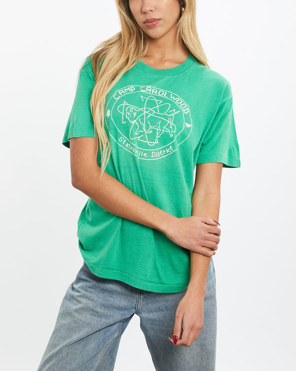 Vintage 80s Camp Carolwood Tee <br>XS