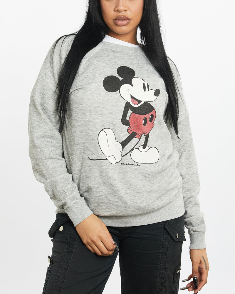 Vintage 80s Disney Mickey Mouse Sweatshirt <br>XS , The Real Deal , newtown, sydney, australia, thrift store, opshop, preloved, secondhand, sustainable, retro, antique, 70s, 80s, 90s, 2000s, 00s, fashion, clothing, streetwear, trendy, garment, style, boutique, store, shop, archive, sale, cheap, best, top