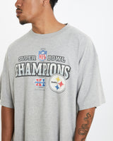 Vintage NFL Pittsburgh Steelers Super Bowl Tee <br>XL