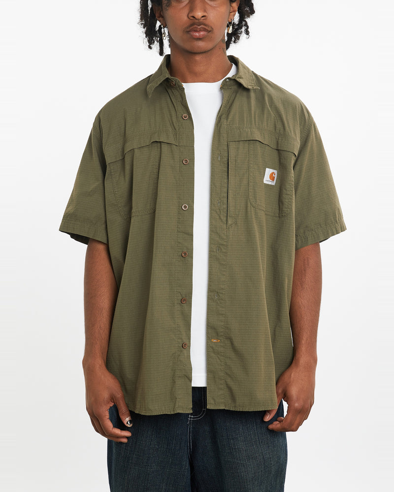 Vintage Carhartt 'FORCE' Button Up Shirt <br>XL