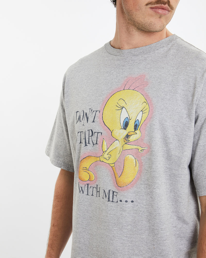 Vintage Tweety Bird Looney Tunes Tee <br>XL , The Real Deal , newtown, sydney, australia, thrift store, opshop, preloved, secondhand, sustainable, retro, antique, 70s, 80s, 90s, 2000s, 00s, fashion, clothing, streetwear, trendy, garment, style, boutique, store, shop, archive, sale, cheap, best, top