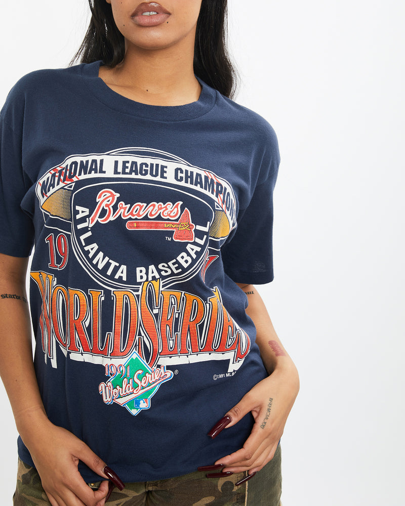 Vintage 1991 MLB Atlanta Braves Tee <br>S