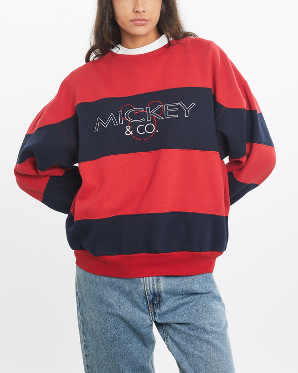 Vintage, 90s, Disney, Mickey, Mouse, Sweatshirt, The Real Deal, size small, colour Multicolour, newtown, sydney, australia, thrift store, opshop, preloved, secondhand, sustainable, retro, antique, 70s, 80s, 90s, 2000s, 00s, fashion, clothing, streetwear, trendy, garment, style, boutique, store, shop, archive, sale, cheap, best, top, Sweats and hoodies