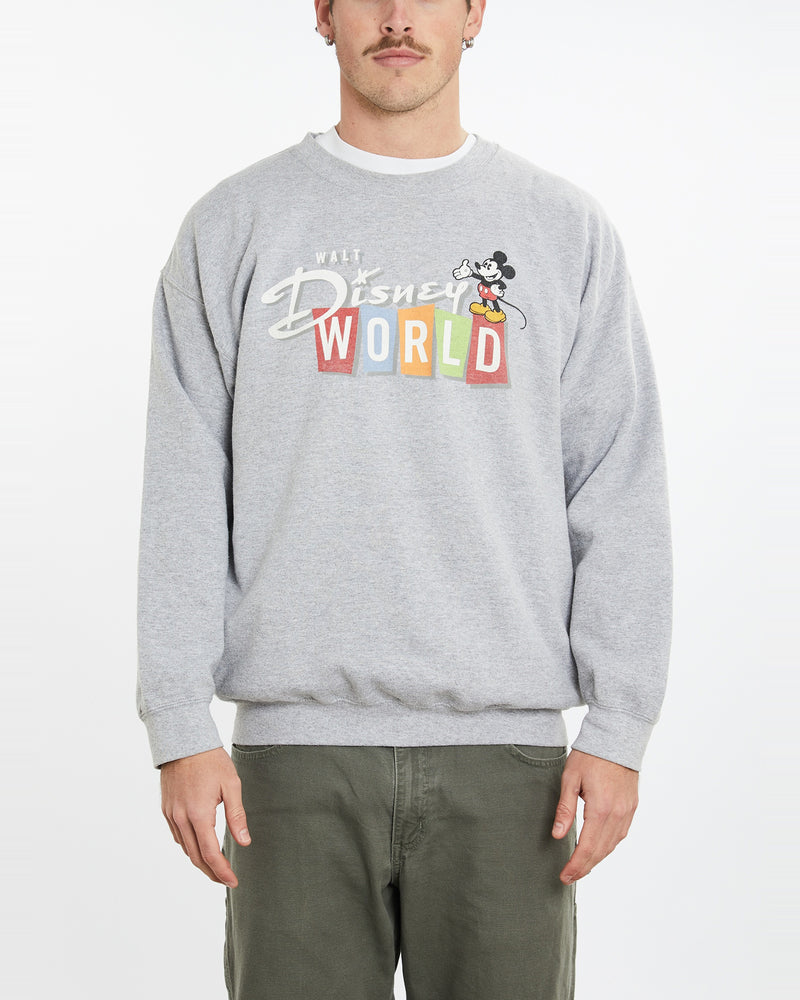 Vintage 90s Mickey Mouse Disney World Sweatshirt <br>XL