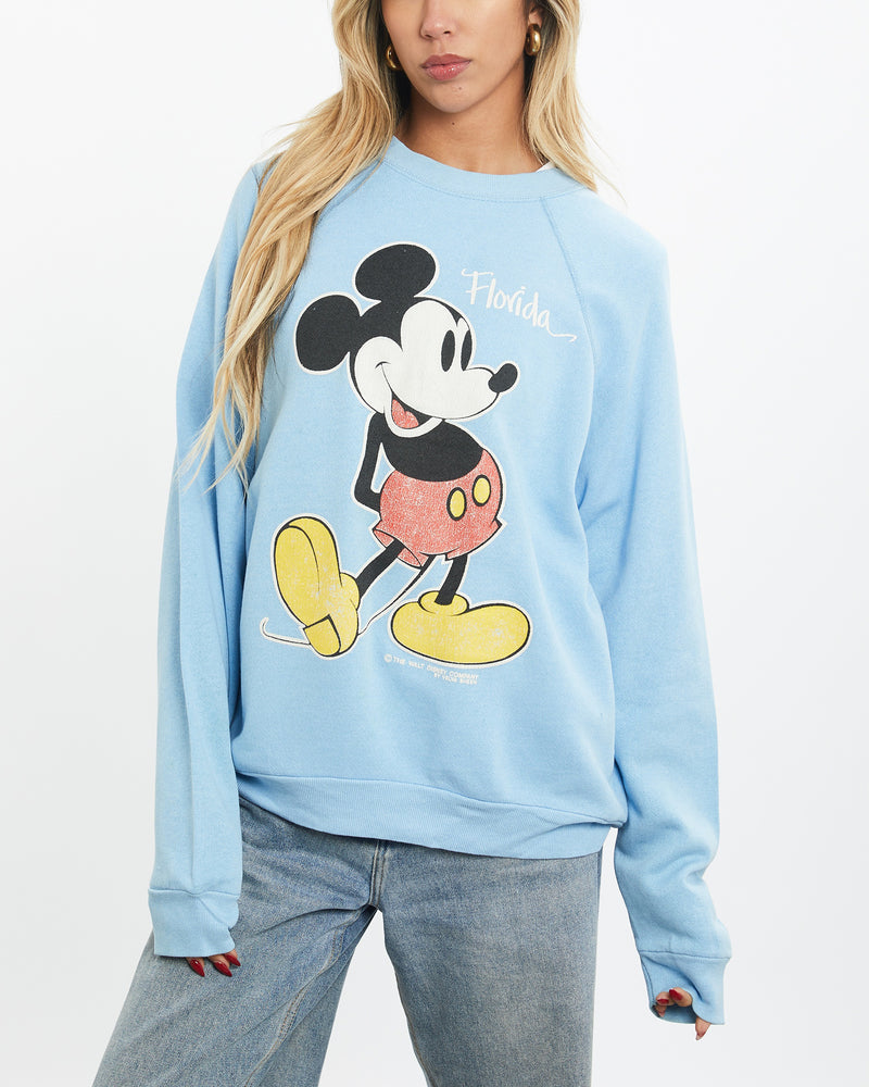 Vintage 90s Disney Mickey Mouse Sweatshirt <br>S , The Real Deal , newtown, sydney, australia, thrift store, opshop, preloved, secondhand, sustainable, retro, antique, 70s, 80s, 90s, 2000s, 00s, fashion, clothing, streetwear, trendy, garment, style, boutique, store, shop, archive, sale, cheap, best, top