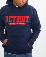 Vintage NBA Detroit Pistons Hooded Sweatshirt <br>L , The Real Deal , newtown, sydney, australia, thrift store, opshop, preloved, secondhand, sustainable, retro, antique, 70s, 80s, 90s, 2000s, 00s, fashion, clothing, streetwear, trendy, garment, style, boutique, store, shop, archive, sale, cheap, best, top