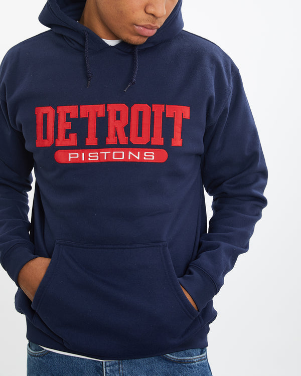 Vintage NBA Detroit Pistons Hooded Sweatshirt <br>L