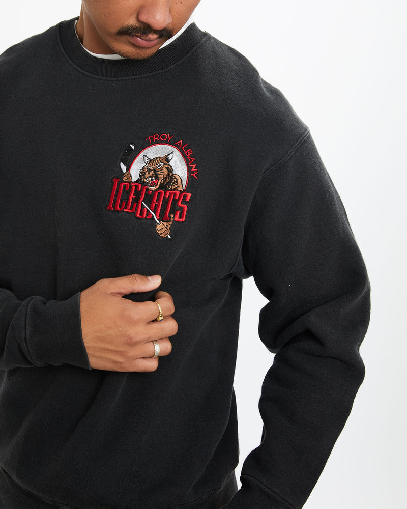 Vintage Troy Albany Ice Cats Sweatshirt <br>M