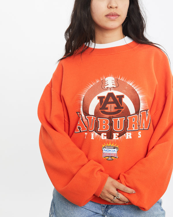 Vintage NCAA Auburn Tigers 'Nokia Sugar Bowl' Sweatshirt <br>S , The Real Deal , newtown, sydney, australia, thrift store, opshop, preloved, secondhand, sustainable, retro, antique, 70s, 80s, 90s, 2000s, 00s, fashion, clothing, streetwear, trendy, garment, style, boutique, store, shop, archive, sale, cheap, best, top