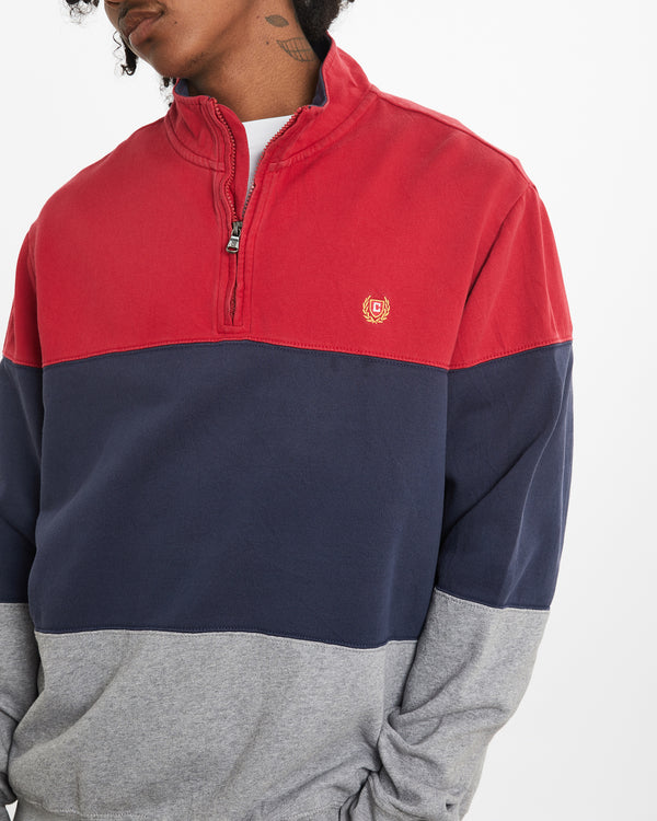 Vintage Chaps Quarter Zip Sweatshirt <br>L