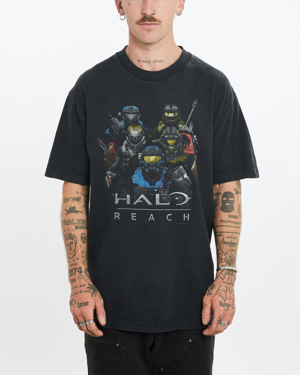 Vintage Halo Reach Gaming Tee <br>L , The Real Deal , newtown, sydney, australia, thrift store, opshop, preloved, secondhand, sustainable, retro, antique, 70s, 80s, 90s, 2000s, 00s, fashion, clothing, streetwear, trendy, garment, style, boutique, store, shop, archive, sale, cheap, best, top