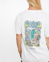 Vintage, 90s, Rainforest, Cafe, Wildlife, Tee, The Real Deal, size medium, colour White, newtown, sydney, australia, thrift store, opshop, preloved, secondhand, sustainable, retro, antique, 70s, 80s, 90s, 2000s, 00s, fashion, clothing, streetwear, trendy, garment, style, boutique, store, shop, archive, sale, cheap, best, top, T-Shirts