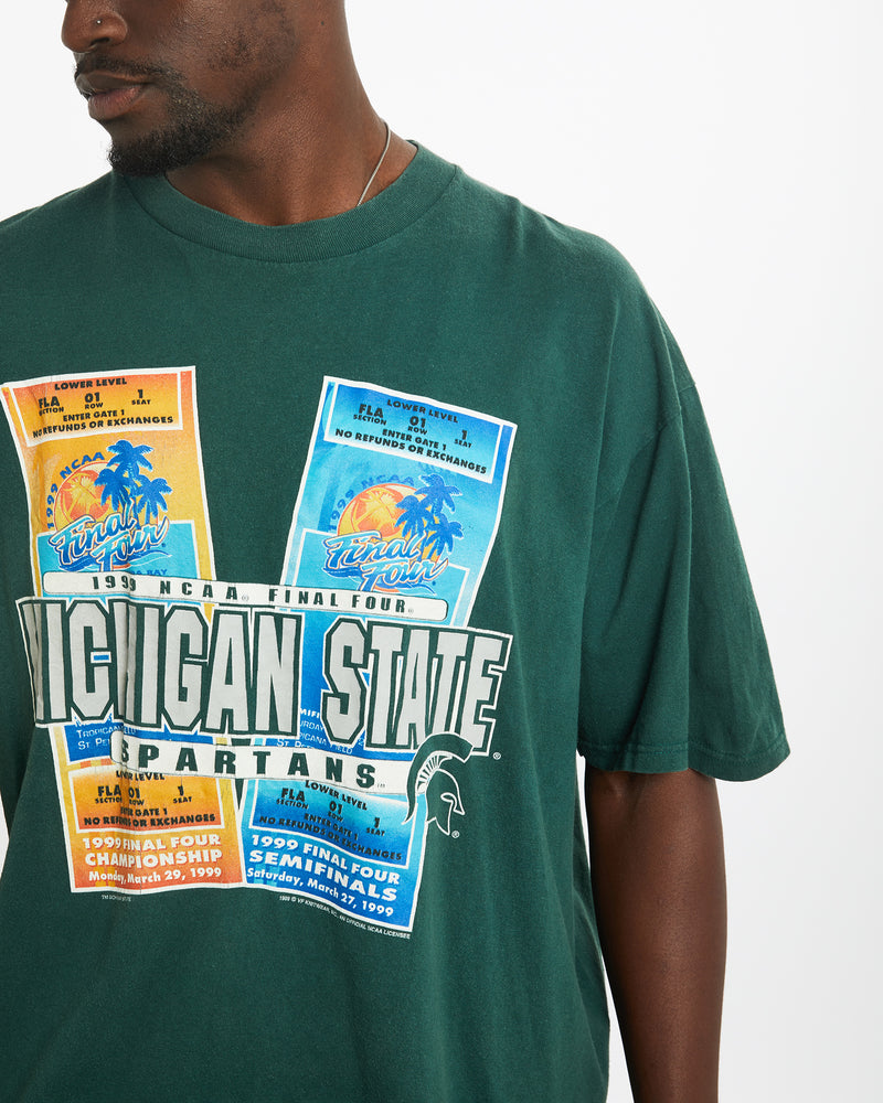 1999 Michigan State Spartans NCAA Final Four Basketball Tee  <br>L