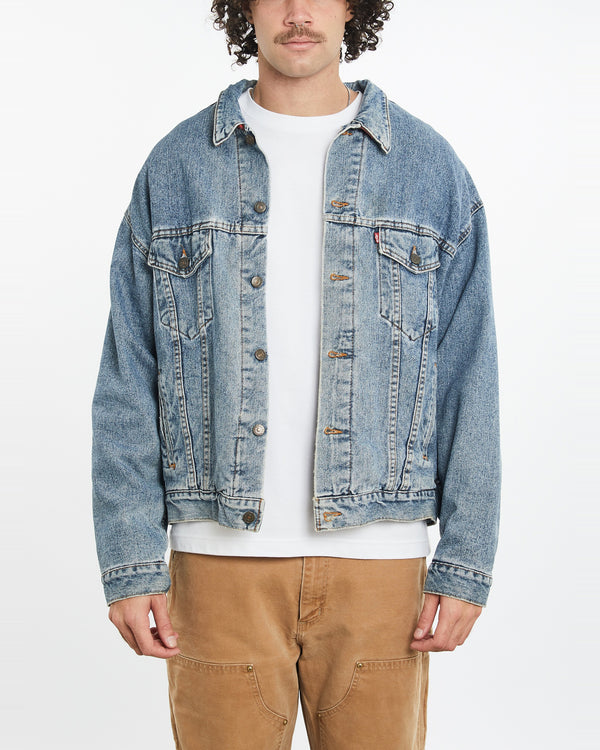 90s Levi's Flannel Lined Denim Jacket <br>XL