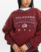 Vintage 90s NHL Colorado Avalanche Sweatshirt <br>S , The Real Deal , newtown, sydney, australia, thrift store, opshop, preloved, secondhand, sustainable, retro, antique, 70s, 80s, 90s, 2000s, 00s, fashion, clothing, streetwear, trendy, garment, style, boutique, store, shop, archive, sale, cheap, best, top