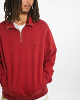 Vintage Nautica Quarter Zip Sweatshirt <br>L