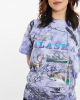 Vintage 1992 Alaska 'All Over Print' Wildlife Tee <br>M