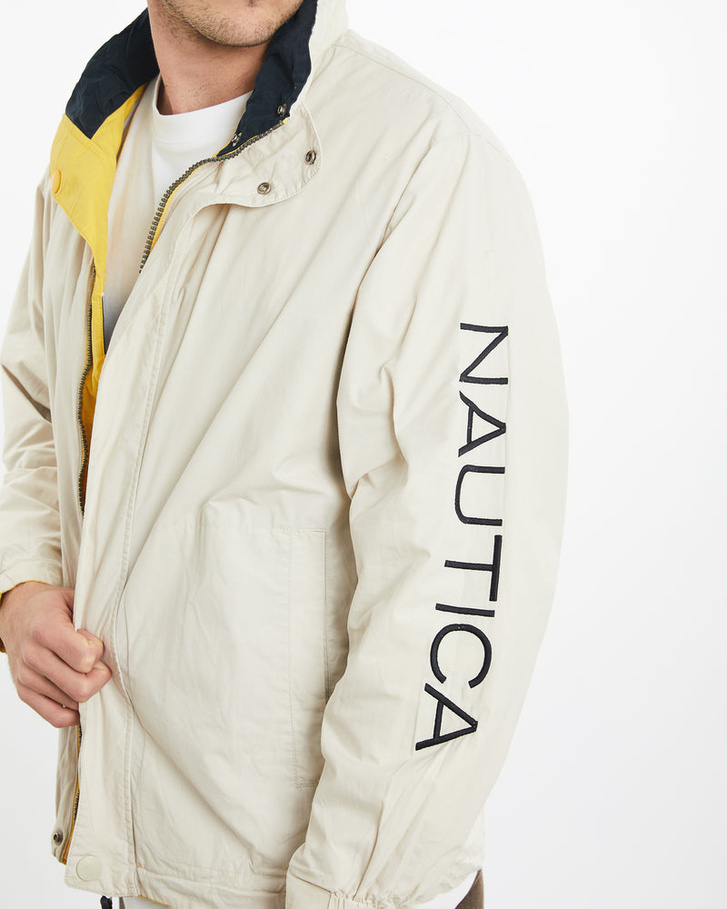 Vintage Nautica Reversible Windbreaker Jacket <br>XL , The Real Deal , newtown, sydney, australia, thrift store, opshop, preloved, secondhand, sustainable, retro, antique, 70s, 80s, 90s, 2000s, 00s, fashion, clothing, streetwear, trendy, garment, style, boutique, store, shop, archive, sale, cheap, best, top