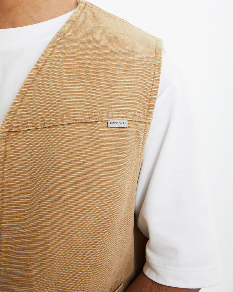 Vintage 80s Sherpa Lined Carhartt Workwear Vest <br>M