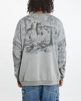 Vintage 90s Wolf Wildlife Sweatshirt <br>XXL