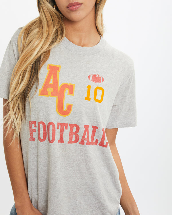 Vintage 80s AC Football Tee <br>XS