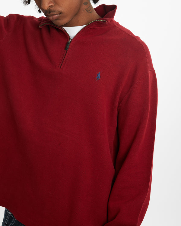 Vintage 90s Polo Ralph Lauren Quarter Zip Sweater <br>XL