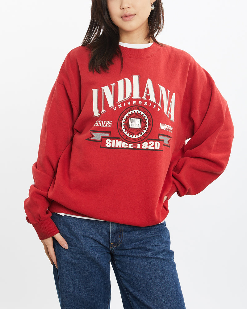 Vintage 90s NCAA Indiana Hoosiers Sweatshirt <br>S , The Real Deal , newtown, sydney, australia, thrift store, opshop, preloved, secondhand, sustainable, retro, antique, 70s, 80s, 90s, 2000s, 00s, fashion, clothing, streetwear, trendy, garment, style, boutique, store, shop, archive, sale, cheap, best, top