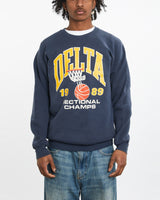 Vintage 1989 Delta Basketball Sweatshirt <br>L