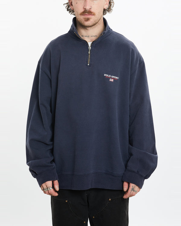 90s Ralph Lauren Polo Sport Quarter Zip Sweatshirt <br>XL