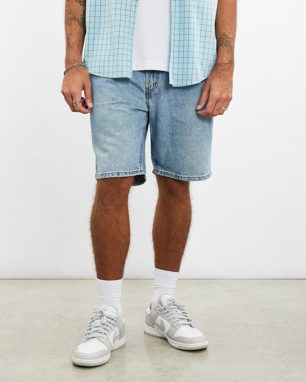 Vintage, Levi's, 505, Denim, Shorts, The Real Deal, size 35", colour Blue, newtown, sydney, australia, thrift store, opshop, preloved, secondhand, sustainable, retro, antique, 70s, 80s, 90s, 2000s, 00s, fashion, clothing, streetwear, trendy, garment, style, boutique, store, shop, archive, sale, cheap, best, top, Shorts