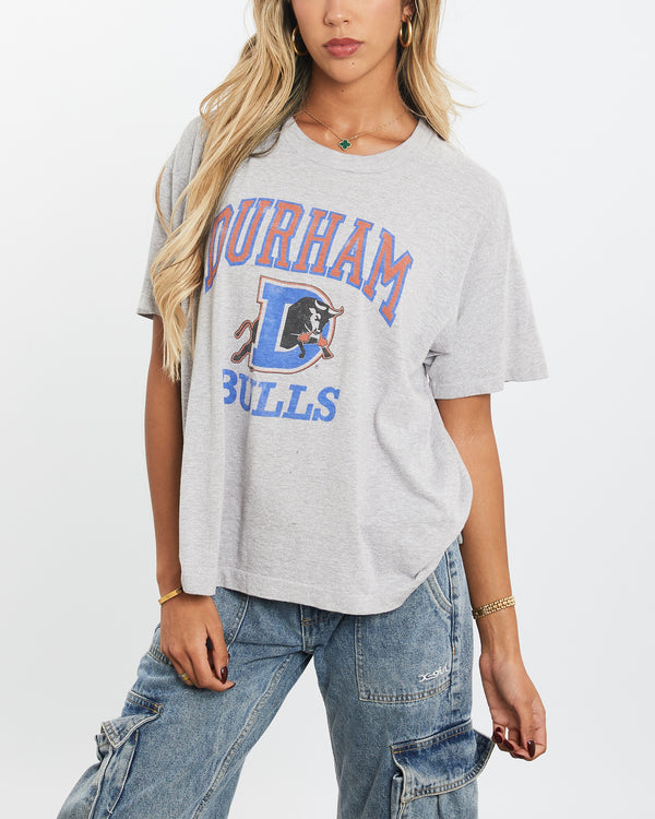 Vintage 80s MLB Durham Bulls Tee <br>XS , The Real Deal , newtown, sydney, australia, thrift store, opshop, preloved, secondhand, sustainable, retro, antique, 70s, 80s, 90s, 2000s, 00s, fashion, clothing, streetwear, trendy, garment, style, boutique, store, shop, archive, sale, cheap, best, top