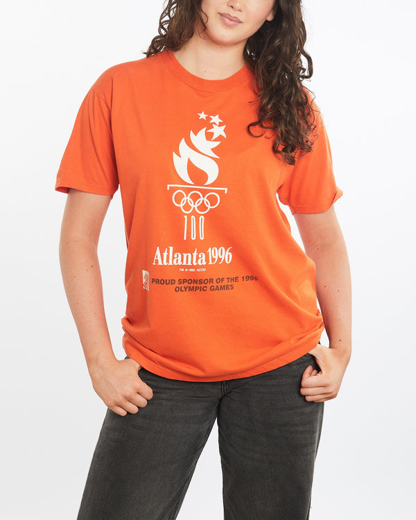 1996 Atlanta Olympics Home Depot Tee <br>M , The Real Deal , newtown, sydney, australia, thrift store, opshop, preloved, secondhand, sustainable, retro, antique, 70s, 80s, 90s, 2000s, 00s, fashion, clothing, streetwear, trendy, garment, style, boutique, store, shop, archive, sale, cheap, best, top